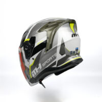 MTP MH Sports beyaz sarı çizgili yarım kask M hafif motosiklet kaskı şehir içi kullanım