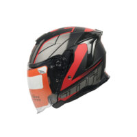 MTP MH Sports kırmızı siyah yarım motosiklet kaskı L şehir içi sürüş için hafif motor kaskı