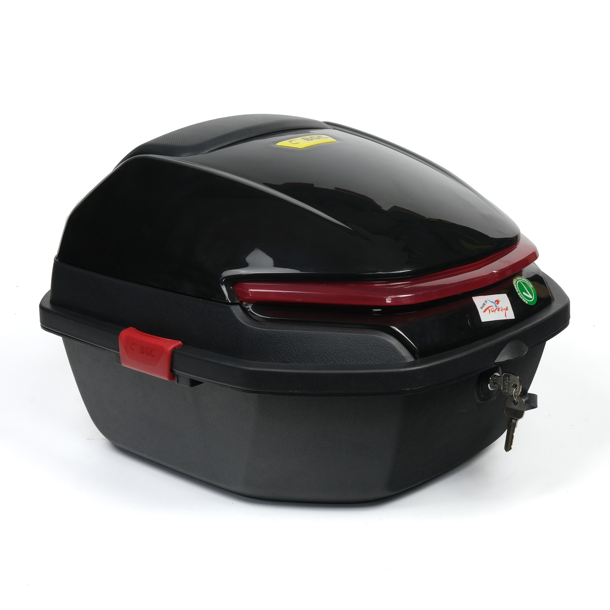 MTP motosiklet arka çantası parlak siyah geniş hacimli suya dayanıklı motor bagaj çantası