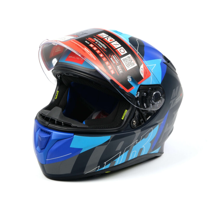 MTP MT lacivert mavi full face kask M tam kapalı motosiklet kaskı yüksek güvenlik