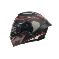 MTP Wosen mat siyah kırmızı çene açılır motosiklet kaskı XL modüler motor kaskı güvenli sürüş ekipmanı